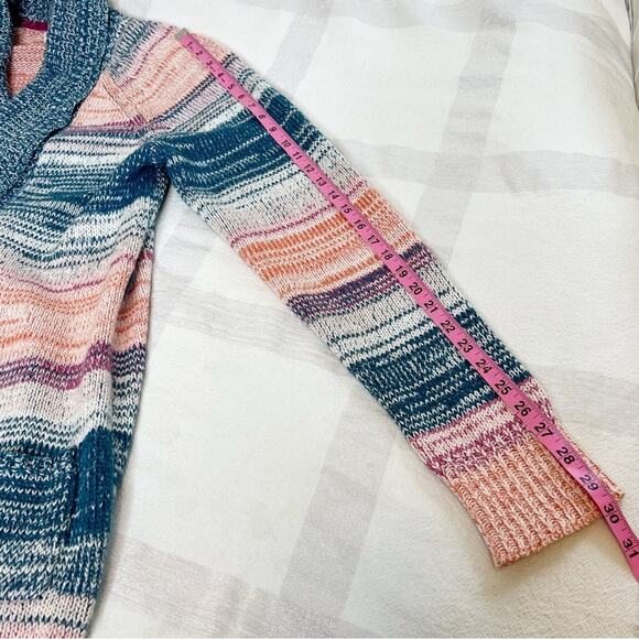 Sundance Hayden Silk Blend Open Front Long Knit Sweater Cardigan Large Petite - Picture 10 of 12